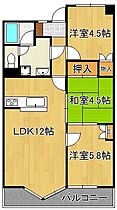 パラシオ高塔  ｜ 福岡県北九州市若松区白山2丁目（賃貸マンション3LDK・5階・65.67㎡） その2