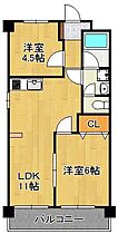 ウェルハイツ  ｜ 福岡県北九州市若松区浜町2丁目（賃貸マンション2LDK・3階・56.27㎡） その2