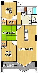 パラシオ高塔 3LDKの間取図画像