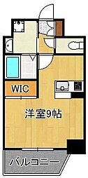 レジェンド黒崎2 ワンルームの間取図画像