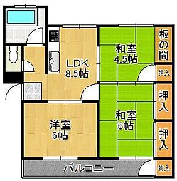 センチュリーハイツ 3LDKの間取図画像