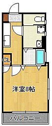 エステート和光 1Kの間取図画像