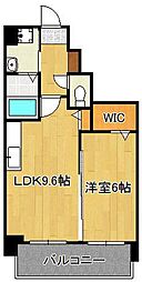 アースコートY'sシティ西神原 1LDKの間取図画像