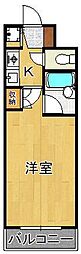 ベルガ菅原 1Kの間取図画像