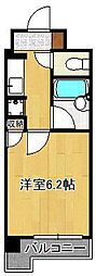 ギャラン黒崎 1Kの間取図画像