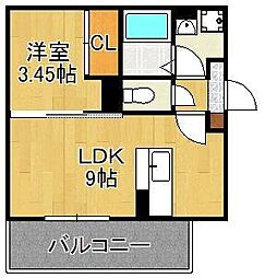 Sakura 1LDKの間取図画像