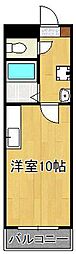 サンシティー小石 ワンルームの間取図画像