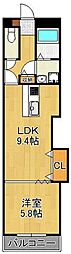 グランアピエ 1LDKの間取図画像