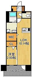 レジェンド黒崎 1LDKの間取図画像