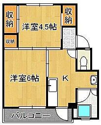 ビレッジハウス若松2号棟 3階