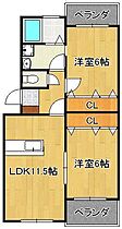 ソレイユ吉祥寺  ｜ 福岡県北九州市八幡西区香月西1丁目（賃貸マンション2LDK・1階・54.35㎡） その2