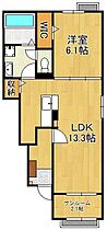 アルシオーネ　Ｂ  ｜ 福岡県北九州市八幡西区馬場山（賃貸アパート1LDK・1階・50.01㎡） その2