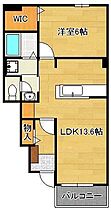 ロワンテールII  ｜ 福岡県北九州市八幡西区木屋瀬2丁目（賃貸アパート1LDK・1階・46.06㎡） その2