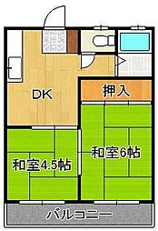 ワシダハイツ永犬丸A・B 2階/-