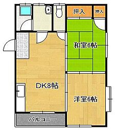 宮前ハイツ 2階/-