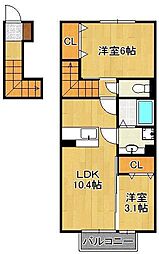 コスモ木屋瀬 A棟 2階