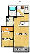 グラン岡垣I  ｜ 福岡県遠賀郡岡垣町中央台1丁目（賃貸アパート1LDK・1階・30.33㎡） その2