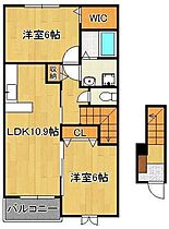 メゾングラースVI  ｜ 福岡県遠賀郡水巻町伊左座5丁目（賃貸アパート2LDK・2階・57.21㎡） その2