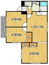 リバーリッジ  ｜ 福岡県遠賀郡遠賀町大字木守（賃貸アパート3LDK・2階・63.71㎡） その2