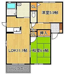アムール 3棟 2階/-