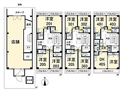 コレクション長居公園の間取図画像