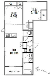 ソランジュ 2階