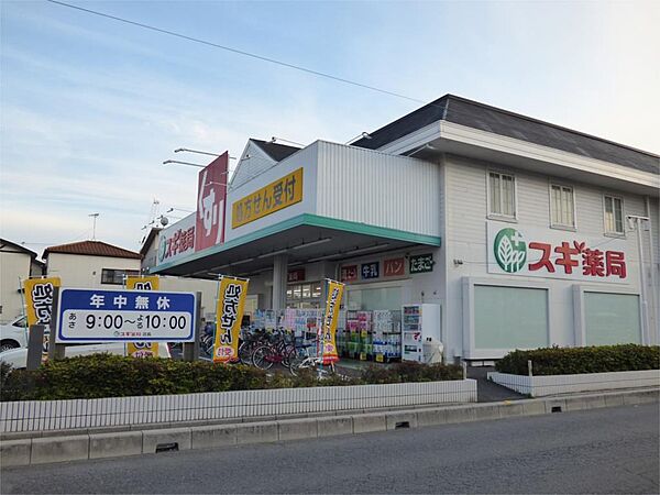 周辺：スギ薬局 上青木店（317m）