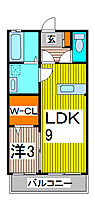 パル　エリオット 103 ｜ 埼玉県戸田市喜沢１丁目（賃貸アパート1LDK・1階・33.61㎡） その2