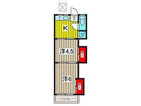 青羽荘 101 ｜ 埼玉県川口市西青木３丁目（賃貸アパート2K・1階・27.00㎡） その2