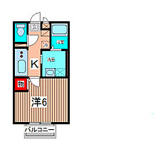 パル・コメット 202 ｜ 埼玉県さいたま市緑区東浦和１丁目（賃貸アパート1K・2階・23.40㎡） その2