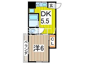 ユートハウス芝 203 ｜ 埼玉県川口市芝２丁目（賃貸アパート1DK・2階・26.79㎡） その2