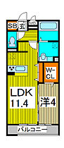 Grandir A 203 ｜ 埼玉県戸田市笹目北町（賃貸アパート1LDK・2階・41.31㎡） その2