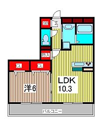 間取図画像 1LDK