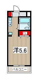 SK13 ワンルームの間取図画像