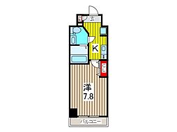 MAXIV西川口AZDUE 1Kの間取図画像