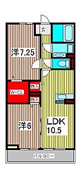 マリアージュ 2LDKの間取図画像