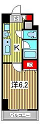 ソレアードシンコ 1Kの間取図画像