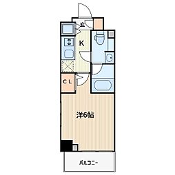 ラフィスタ蕨中央ヴェルシード 1Kの間取図画像