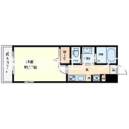 グリーンスカイ蕨 1Kの間取図画像