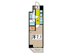 REXZY西川口AZ3 1Kの間取図画像