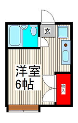 パークビレッジ 1Kの間取図画像