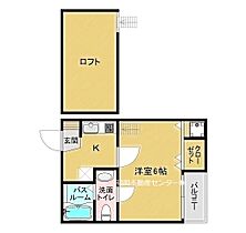 福岡県福岡市東区箱崎４丁目（賃貸アパート1K・2階・19.62㎡） その2