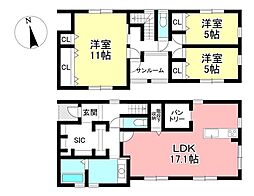 新築未入居戸建 美里2丁目 全1棟