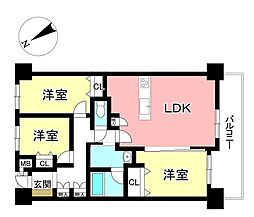 ライオンズマンション豊田大林公園 3LDKの間取図画像