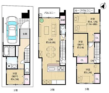 間取り：B区画：6380万円