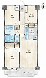 間取図画像 3LDK