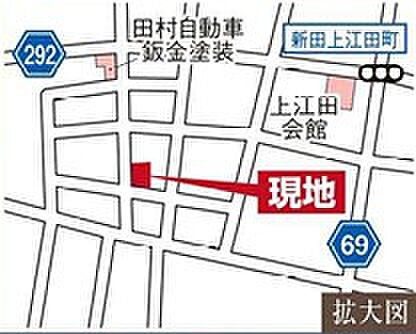 地図を拡大表示