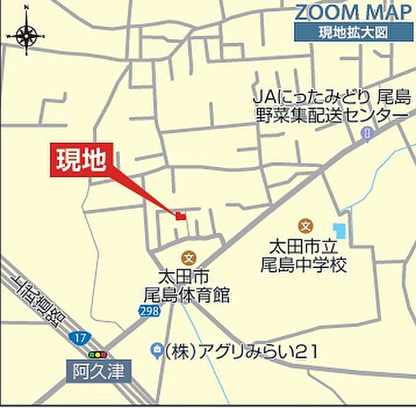 地図を拡大表示