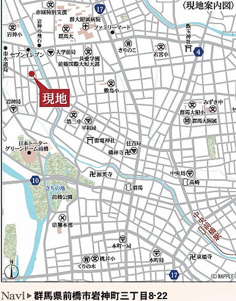 地図を拡大表示