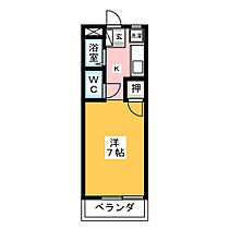 ロイヤルマンション花霞  ｜ 愛知県江南市古知野町花霞（賃貸マンション1K・3階・25.83㎡） その2